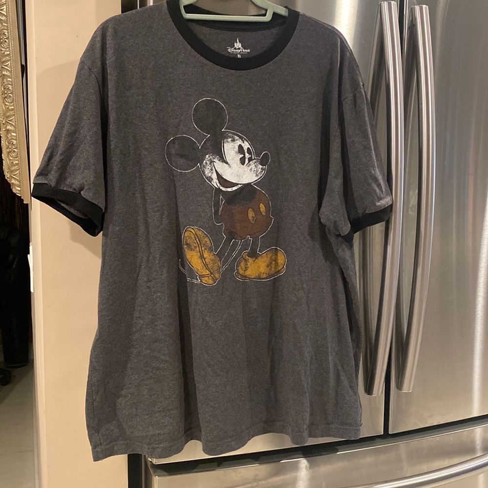 Unisex Mickey Mouse Gray T-shirt size XL